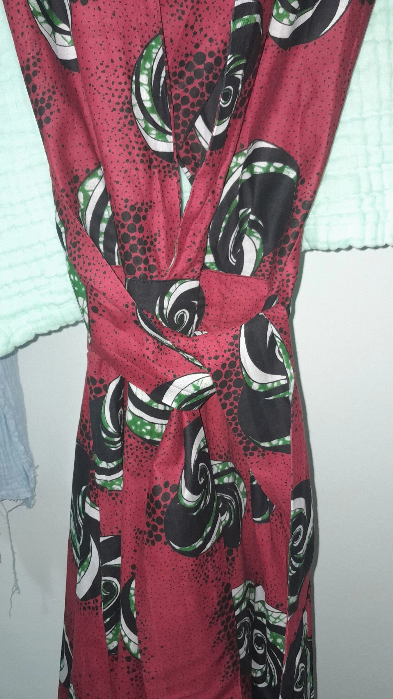 Lange jumpsuit / multifunctionele jumpsuit met Afrikaanse print (Wax print) - – photo 3